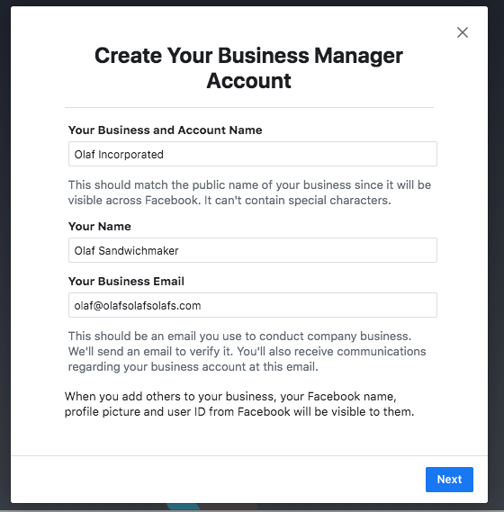 Facebook Business Manager BM账户