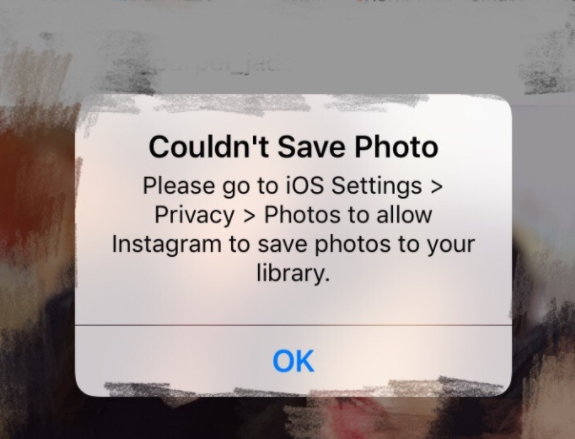 instagram保存不了照片